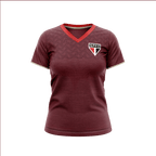 SPF - DIGNO CAMISETA FEM 100%PES MESCLA VINHO/PQ