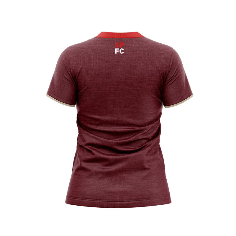 SPF - DIGNO CAMISETA FEM 100%PES MESCLA VINHO/PQ
