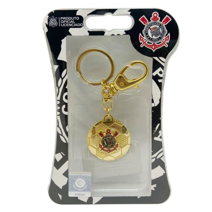 CHAVEIRO OURO BOLA DO CORINTHIANS