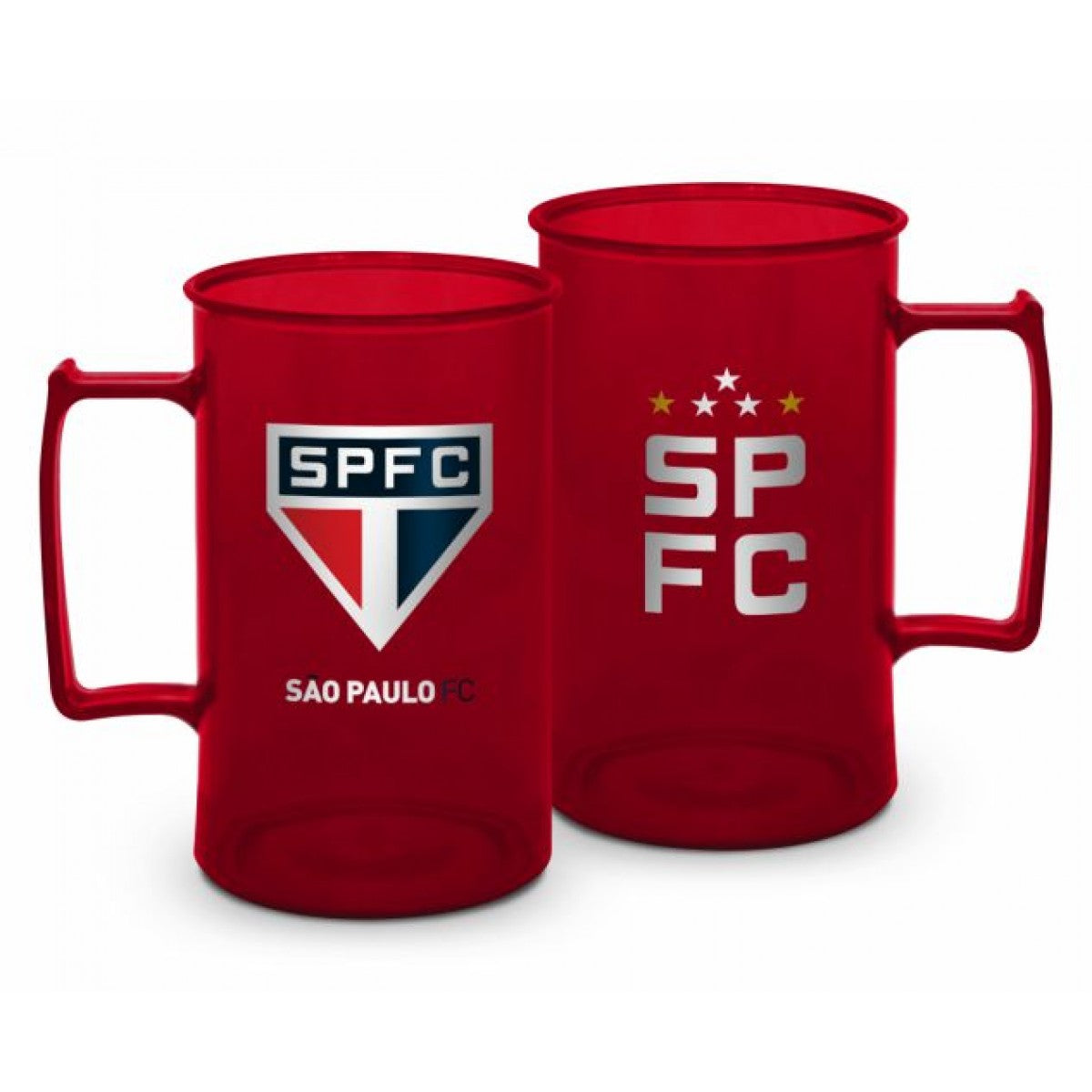 CANECA DE PLASTICO SAO PAULO VERMELHO