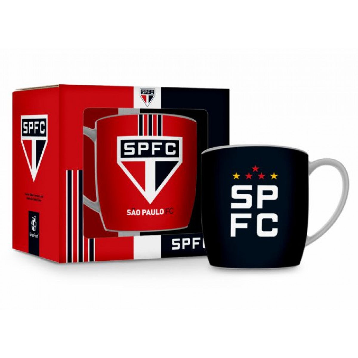 CANECA PORCELANA 300ML TIMES - SAO PAULO