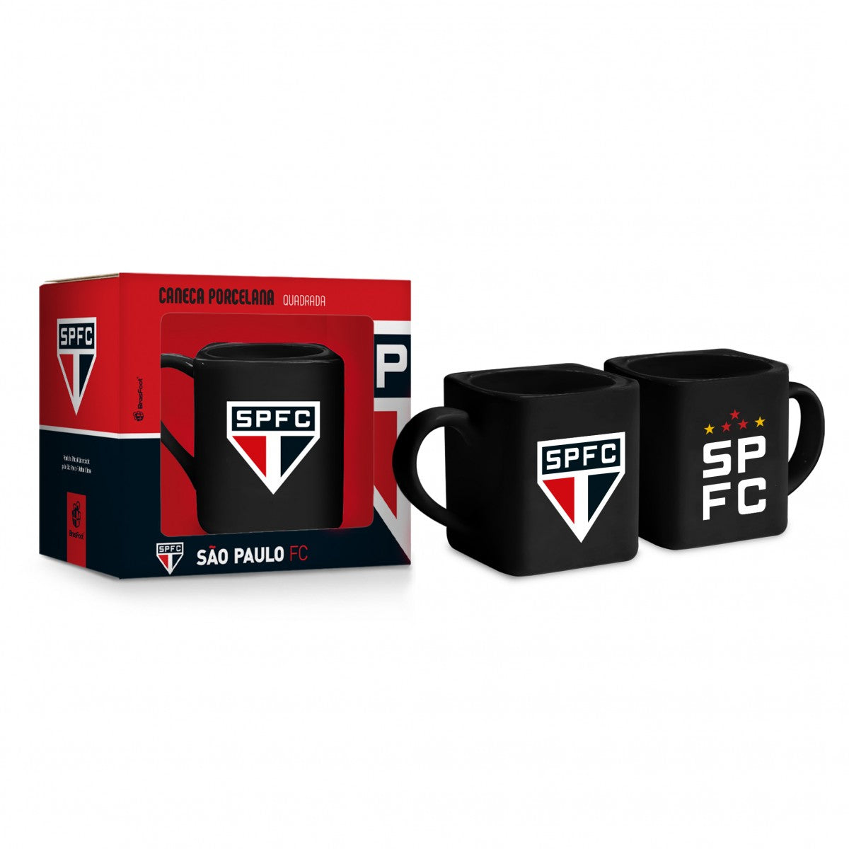 CANECA PORCELANA QUADRADA TIMES - SAO PAULO