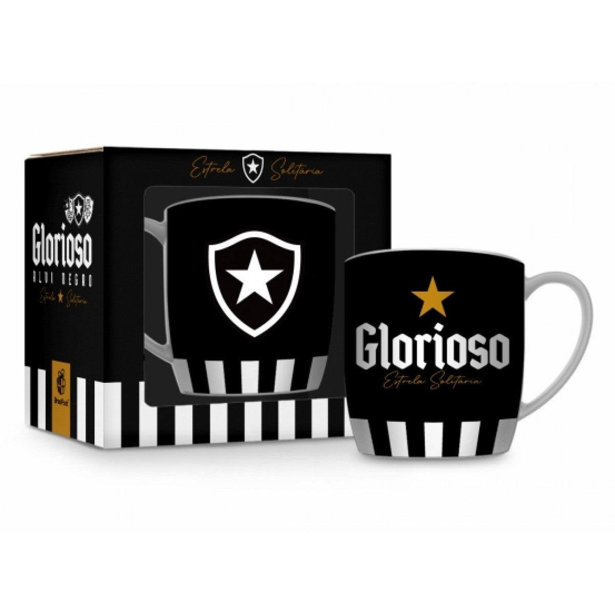 CANECA PORCELANA URBAN 300ML TIMES - BOTAFOGO