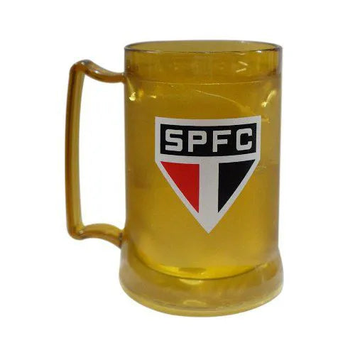 CANECA GEL PC DOURADA-ESCUDO - SPFC