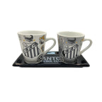 JOGO DE 2 CANECAS DE PORCELANAS SANTOS