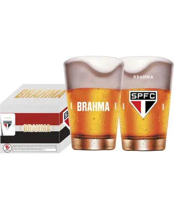CJTO C/04 COPOS BRAHMA 350 ML - SAO PAULO