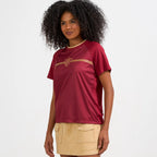 FLU - TRANCA CAMISETA FEM 100% PES VINHO
