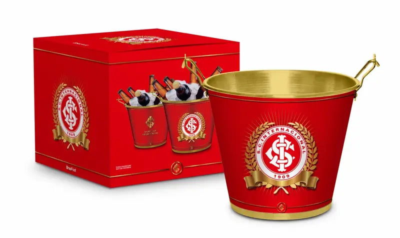 BALDE METAL DECORADO TIMES - INTERNACIONAL
