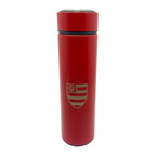 4287-GARRAFA TERMICA 450ML C/INFU VERM FLAMENGO