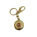 4342-CHAVEIRO OURO BOLA FLAMENGO