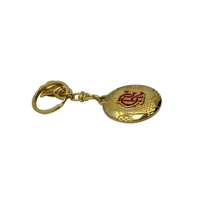 4229-CHAVEIRO OURO BOLA FLAMENGO