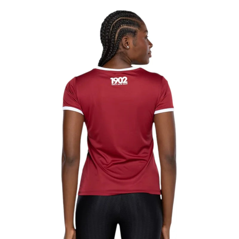 FLU - RAIAR CAMISETA FEM PES BRANCO/VINHO/VERD