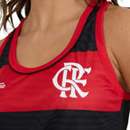 FLA - PRESENCA REGATA FEM 100% PES VERMELHO/PRETO