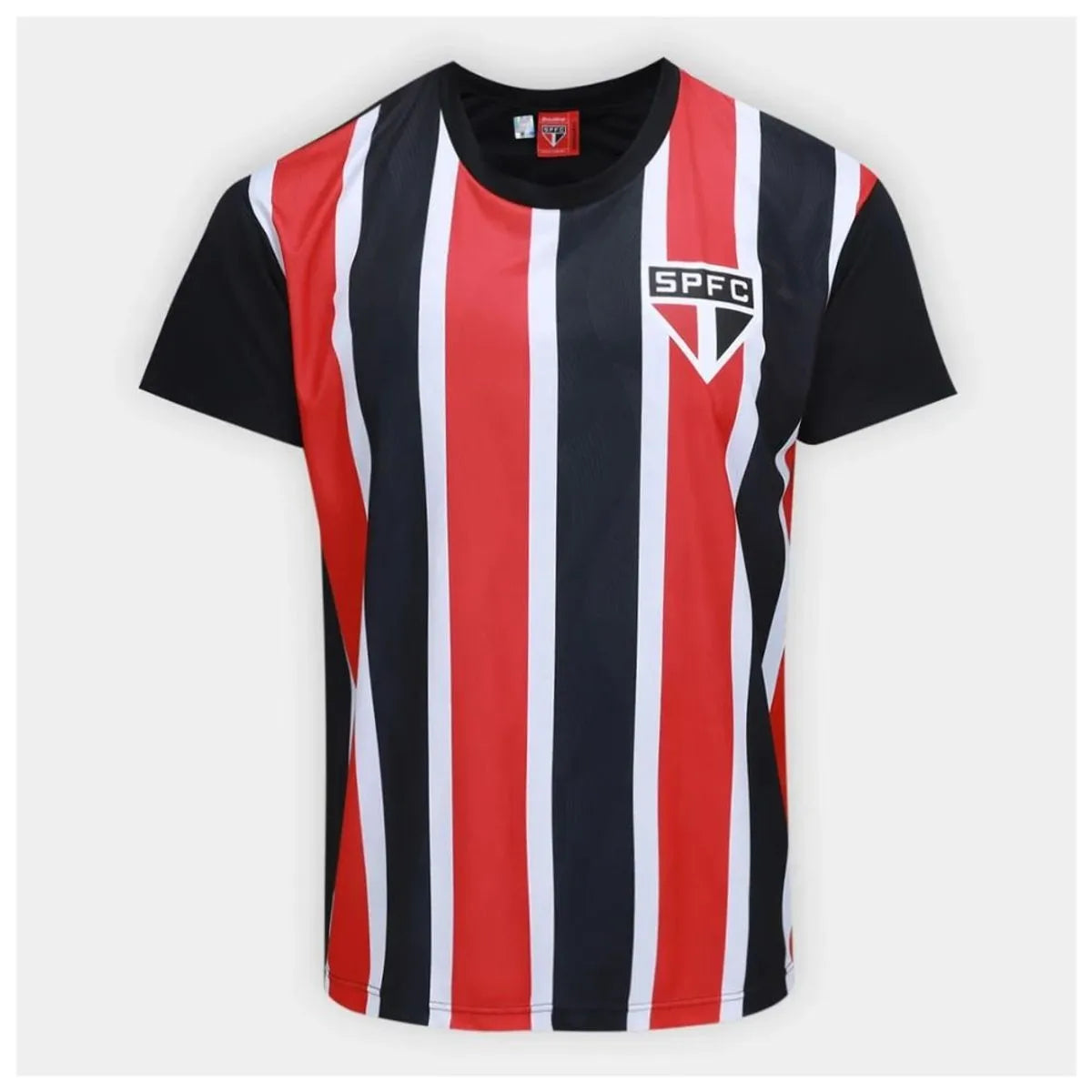 SPF - EXULTANTE CAMISETA ADT 100 % PES PRETO/VERMELHO