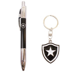 JOGO DE CANETA ROLLER PEN C/ CHAV DE METAL BOTAFOG