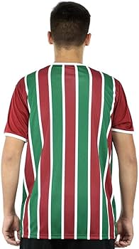 FLU - GOLEIO CAMISETA ADT 100% CO VINHO/BRANCO/VERD
