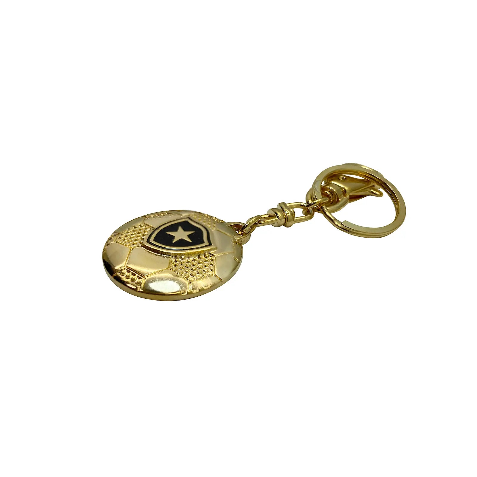 6132-CHAVEIRO OURO BOLA DO BOTAFOGO