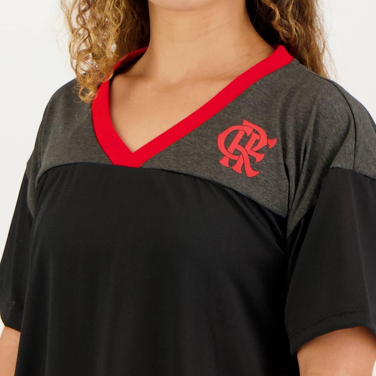 FLA - MANA CAMISETA FEM 100% PES PRETO
