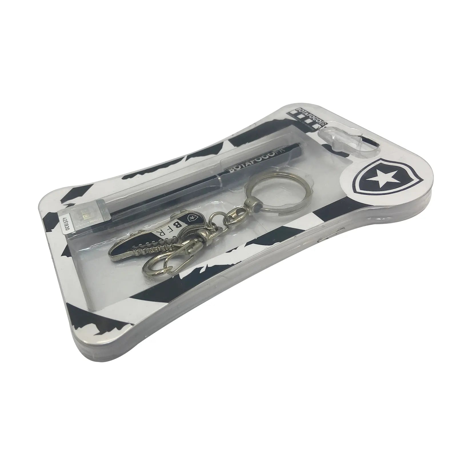 KIT DE CANETA ROLLER PEN COM CHAVEIRO - BOTAFOGO