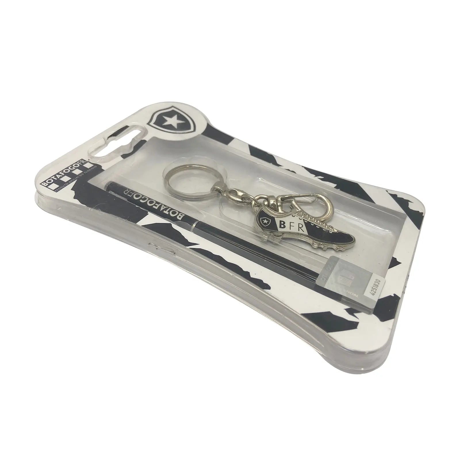 KIT DE CANETA ROLLER PEN COM CHAVEIRO - BOTAFOGO