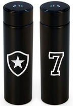 6157-GARRAFA TERMICA 450ML C/LED PTO BOTAFOGO