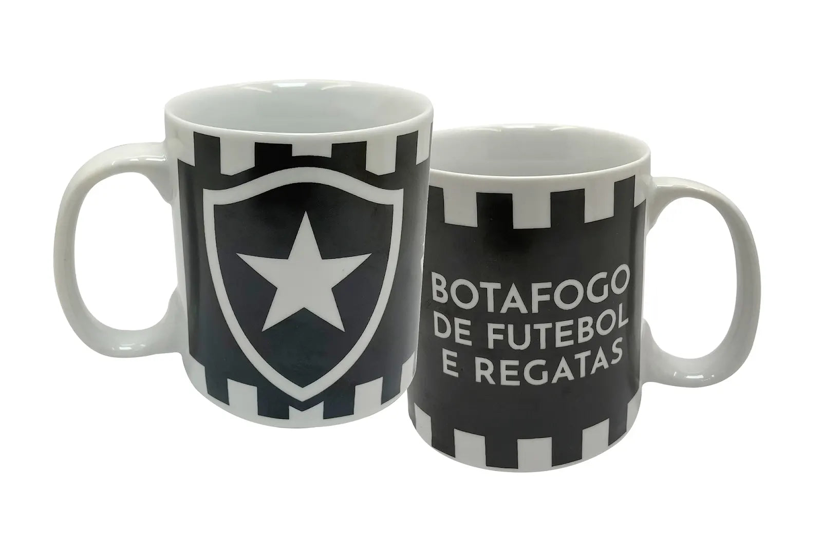 6149-CANECA DE PORCE 320ML-BFR BOTAFOGO