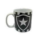 6149-CANECA DE PORCE 320ML-BFR BOTAFOGO