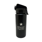 6198-GARRAFA PTO 600ML C/TRAVA E ALCA - BOTAFOGO