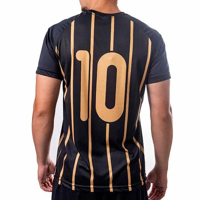CAMISETA GOLDEN RAGLAN PTO/DOURADO