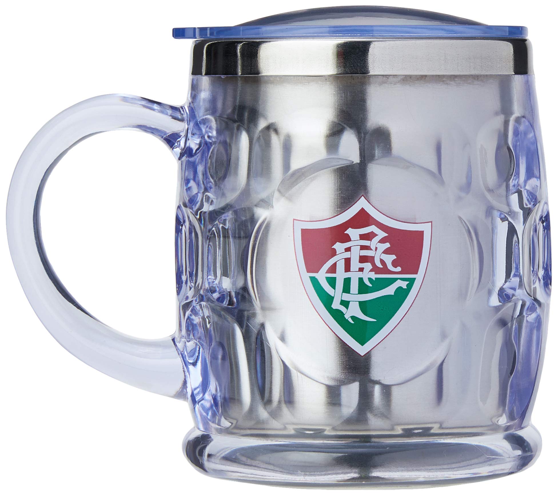 CANECA DE PLASTICO FLUMINENSE CINZA