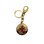 7160-CHAVEIRO OURO BOLA VASCO