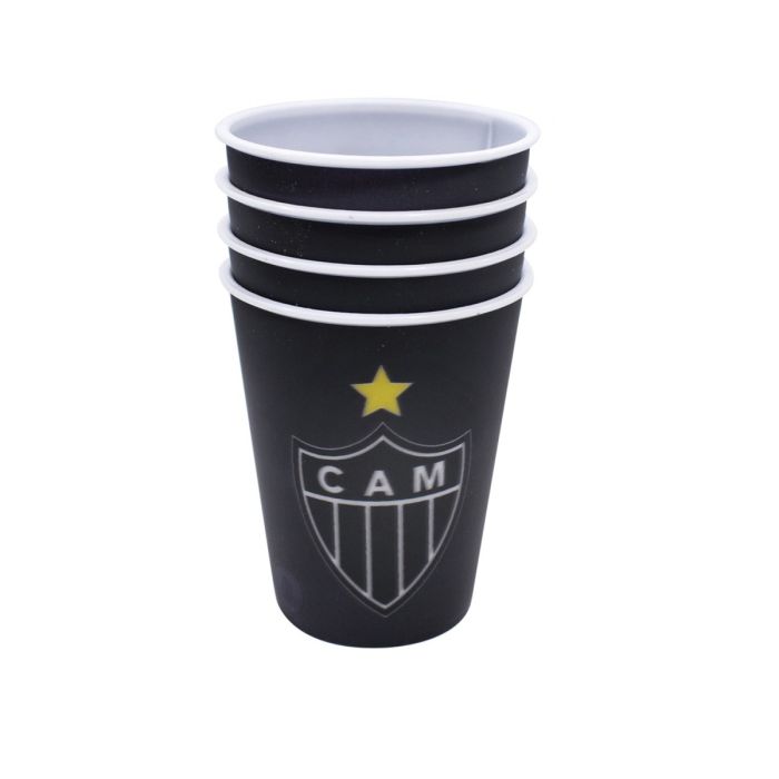 JOGO DE COPO DE PLASTICO ATLETICO MINEIRO
