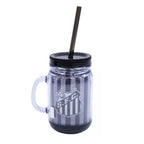 CANECA DE PLASTICO COM CANUDO SANTOS