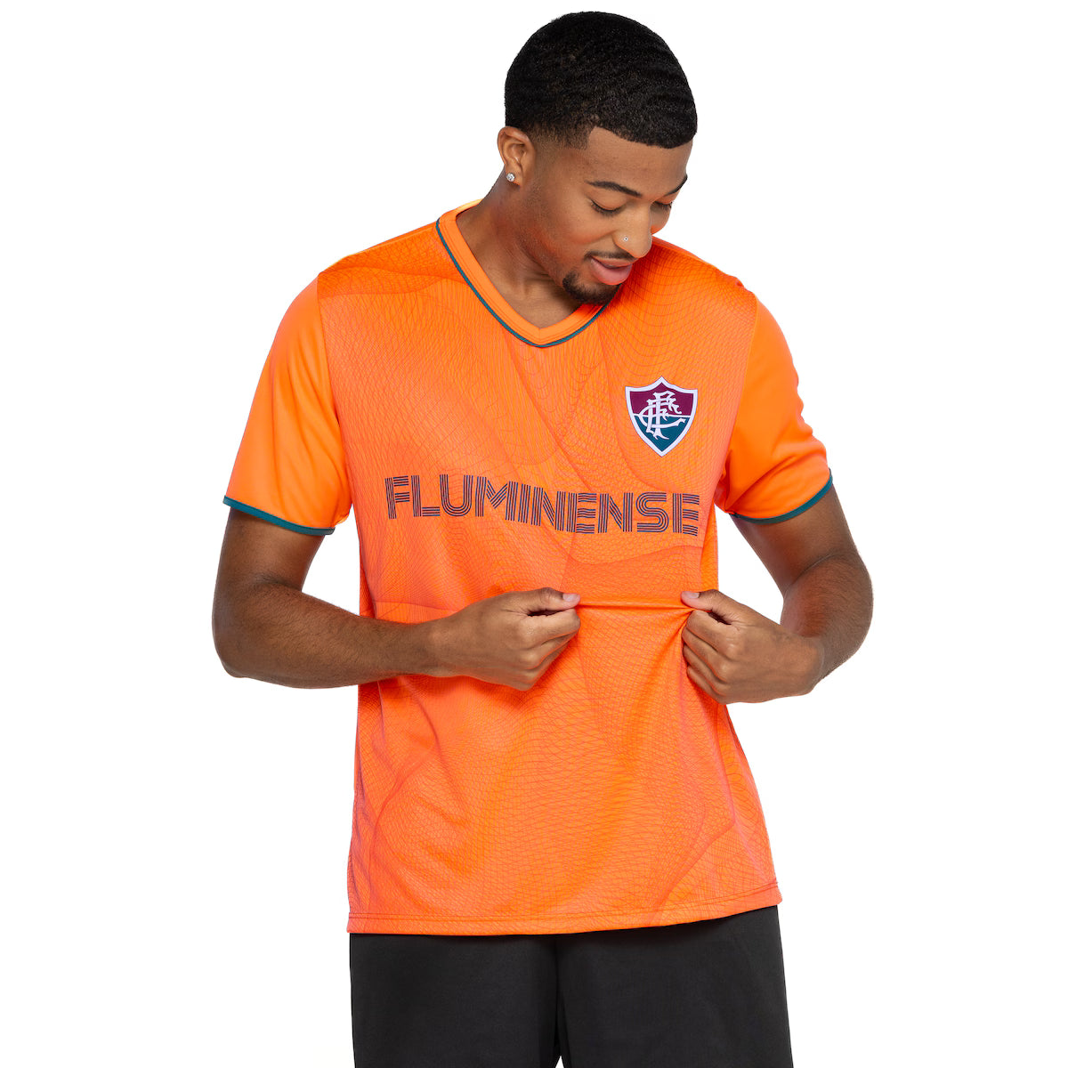 FLU - PORTALS CAMISETA ADT 100% PES LARANJA