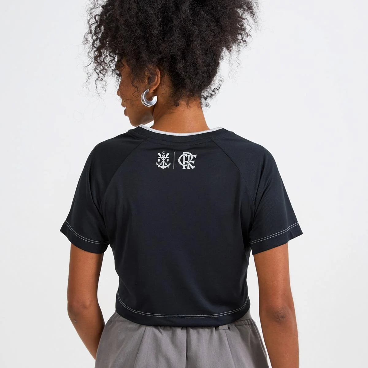 FLA - TRAMA CROPPED FEM 100% PES PRETO