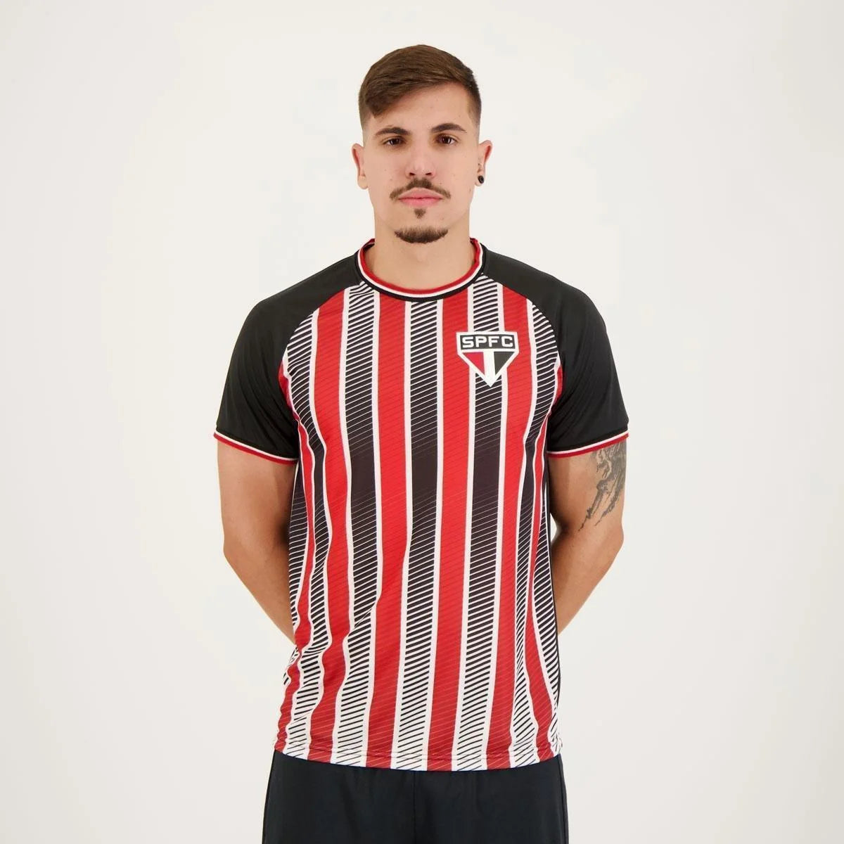 CAMISETA SPFC ARROWS PTO/VERM