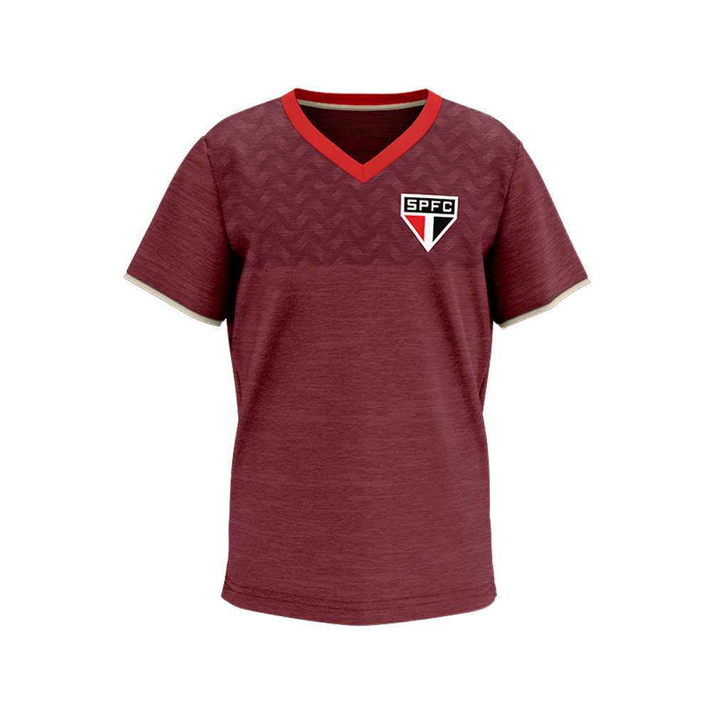 SPF - DIGNO CAMISETA INF 100% PES MESCLA VINHO