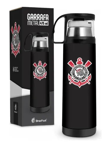 GARRAFA TERMICA C/ CANECA G - CORINTHIANS