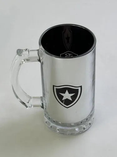 CANECA VIDRO METALIC TIMES - BOTAFOGO