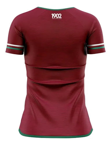 FLU - MATH CAMISETA FEM 100% PES MESCLA VINHO
