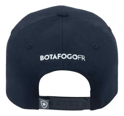 BONE BOTAFOGO INFANTIL BORDADO ESCUDO FRONTAL DORA U PRETO
