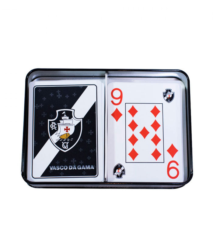 JOGO DE BARALHO ACONDICIONADOS EM LATA VASCO