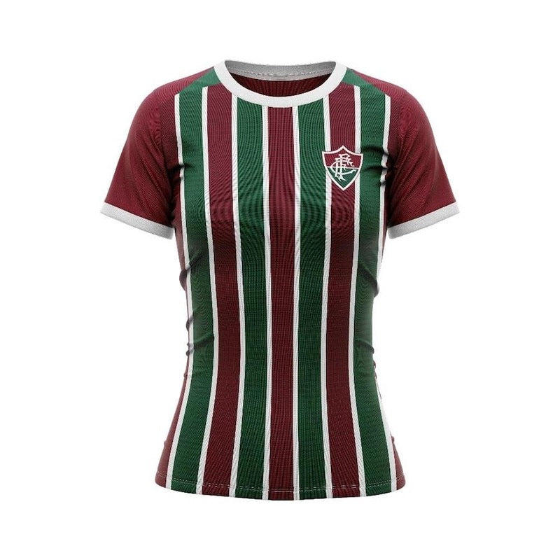 FLU - EPOCH CAMISETA FEM 100% PES BRA/VINH/VERD