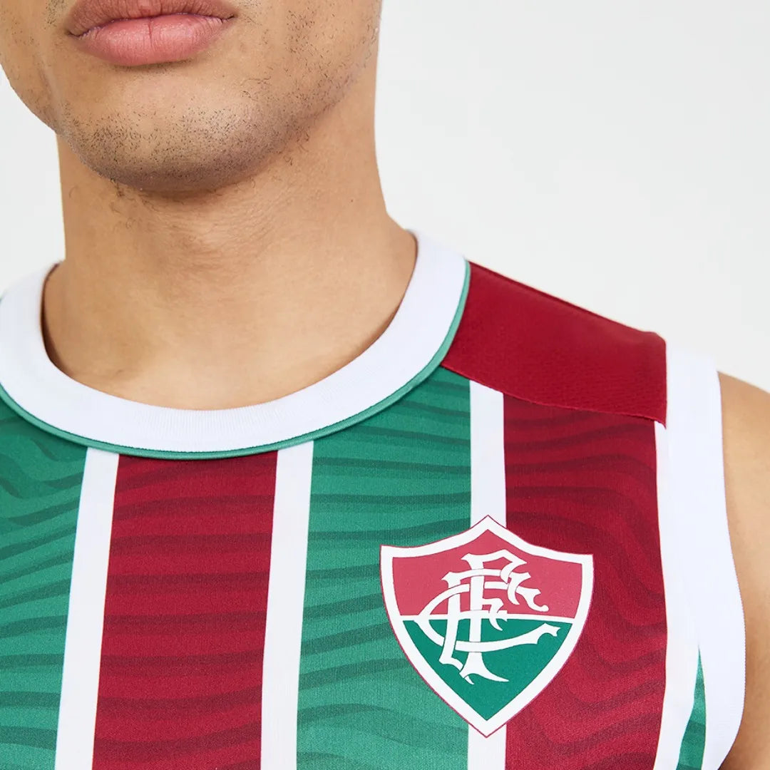 FLU - AGORA REGATA ADT 100% PES VINHO/BRANCO/VERDE