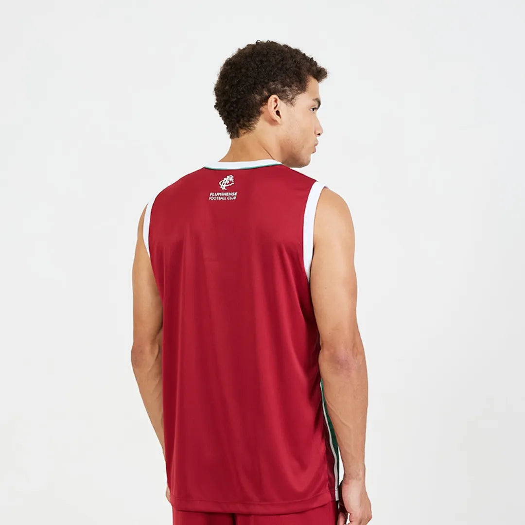 FLU - AGORA REGATA ADT 100% PES VINHO/BRANCO/VERDE