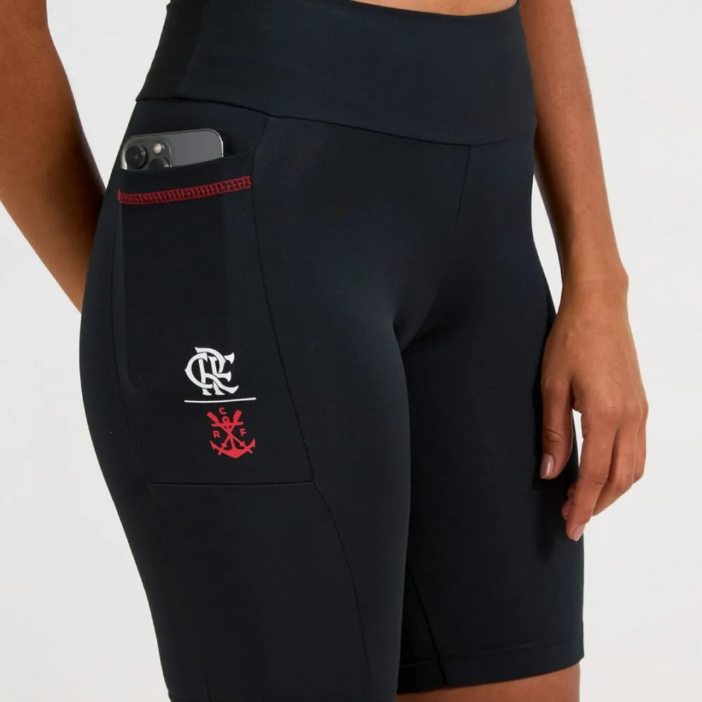 FLA - ALDEIA BERMUDA FEM 87% PES 13%PUE PRETO