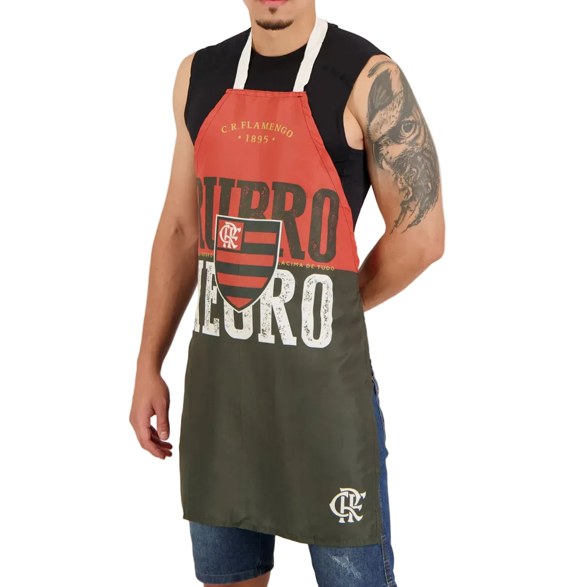 AVENTAL FLAMENGO - RUBRO NEGRO