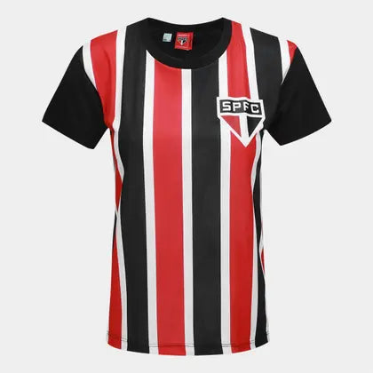 SPF - EXULTANTE CAMISETA FEM 100% PES PRETO/VERMELHO