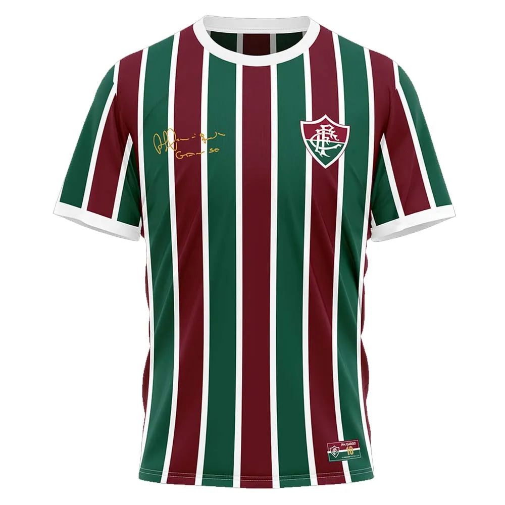 FLU - GANSO CAMISETA ADT 100% CO VINHO/BRANCO/VERDE