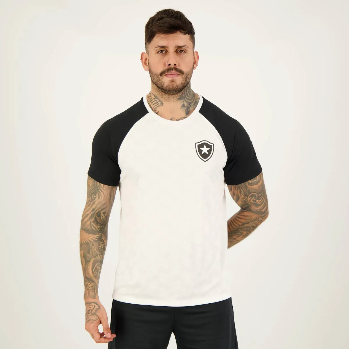 BOT - SKYLAB CAMISETA ADT 100% PES BRANCO/PRETO